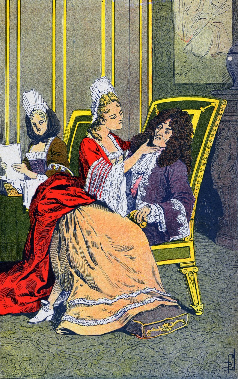 rodina Ludvíka XIV od Louis Charles Bombled