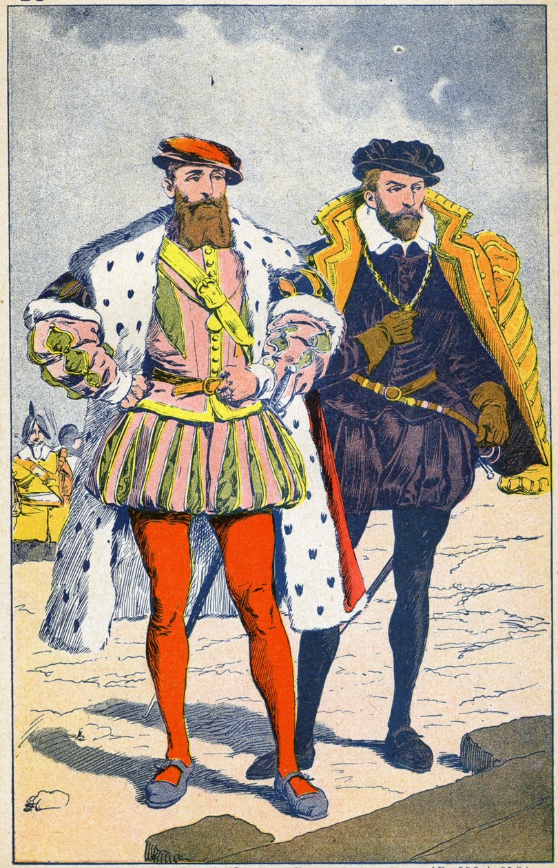 Vévoda z Guise a admirál Coligny od Louis Charles Bombled