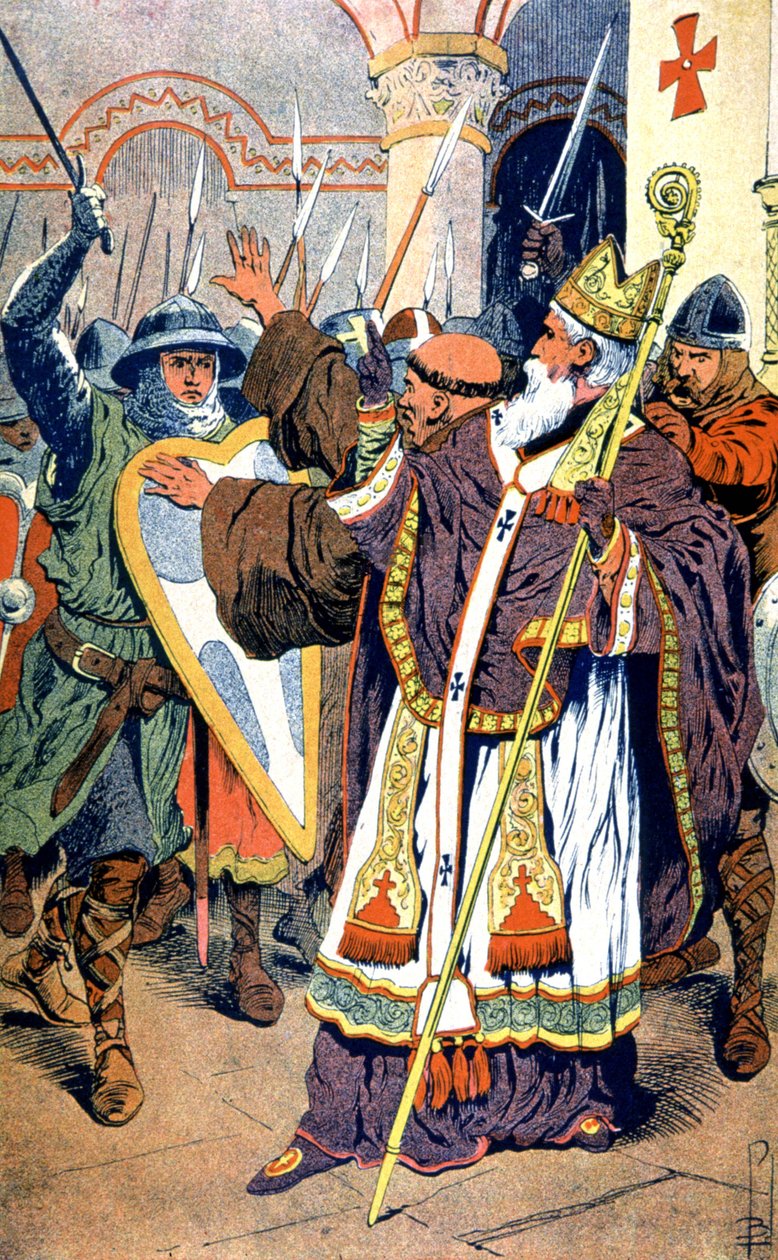 Vražda svatého Tomáše Becketa od Louis Charles Bombled