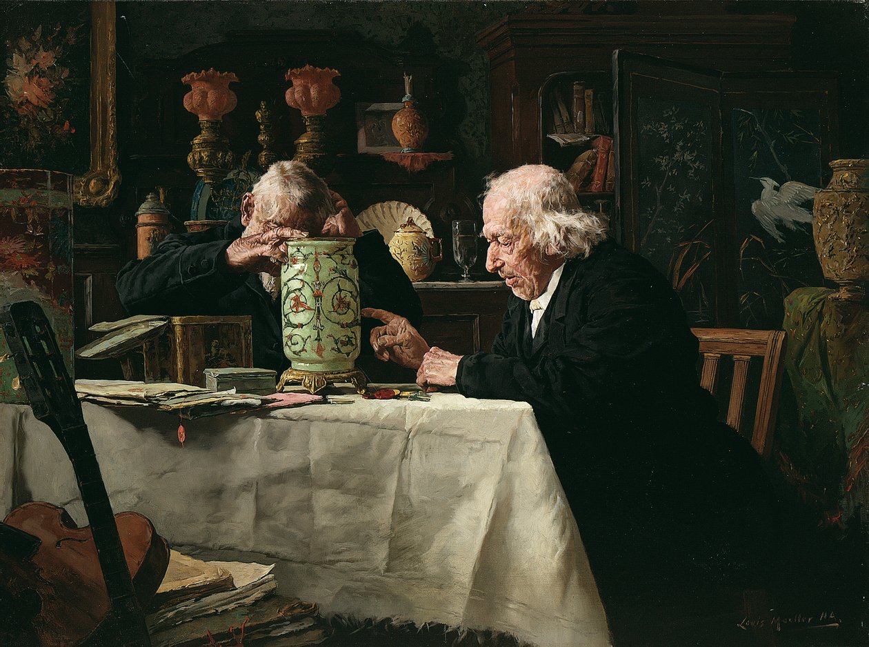 The Connoisseurs (olej na plátně) od Louis Charles Moeller