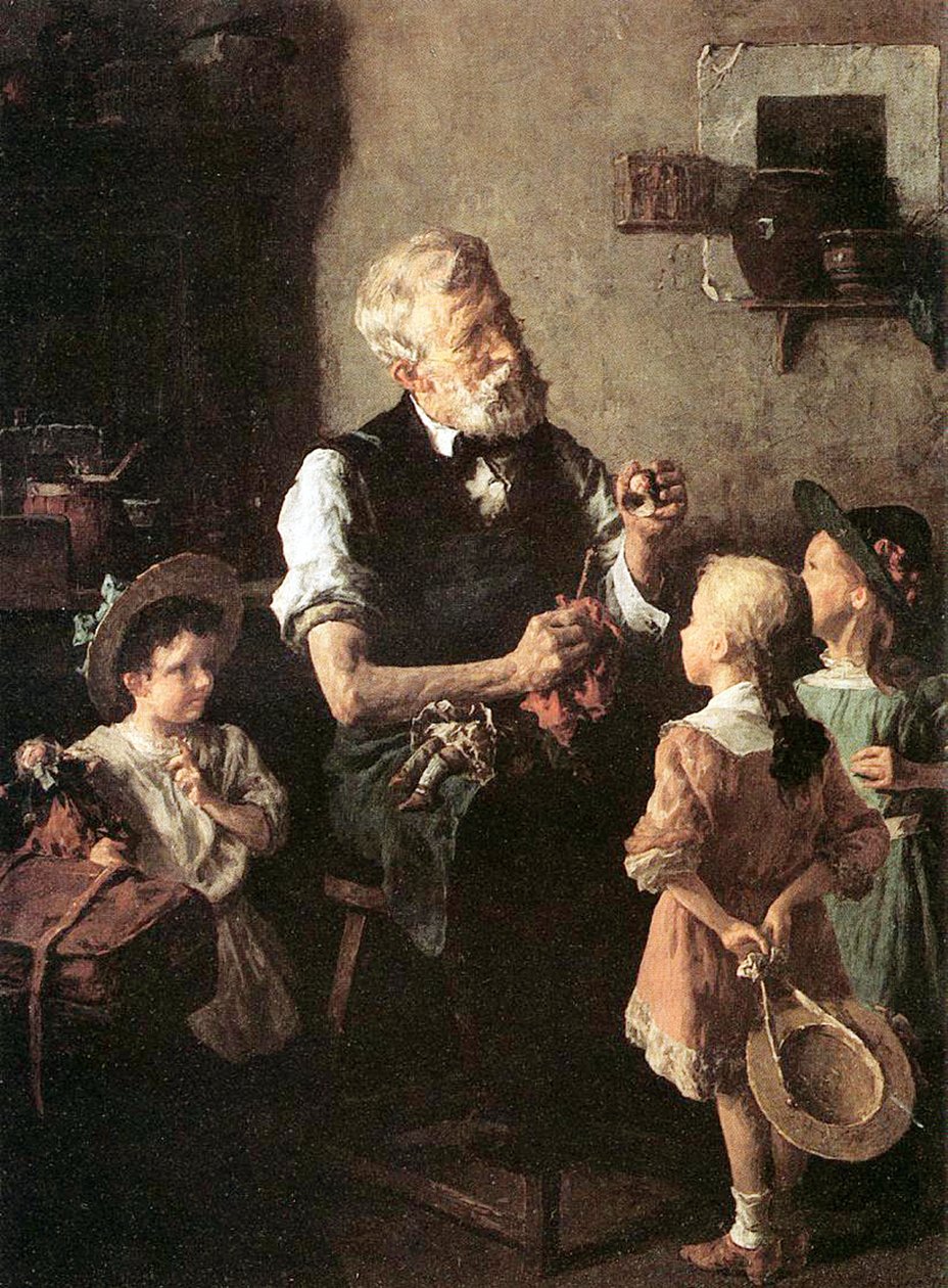 Klinika pro panenky (olej na plátně) od Louis Charles Moeller