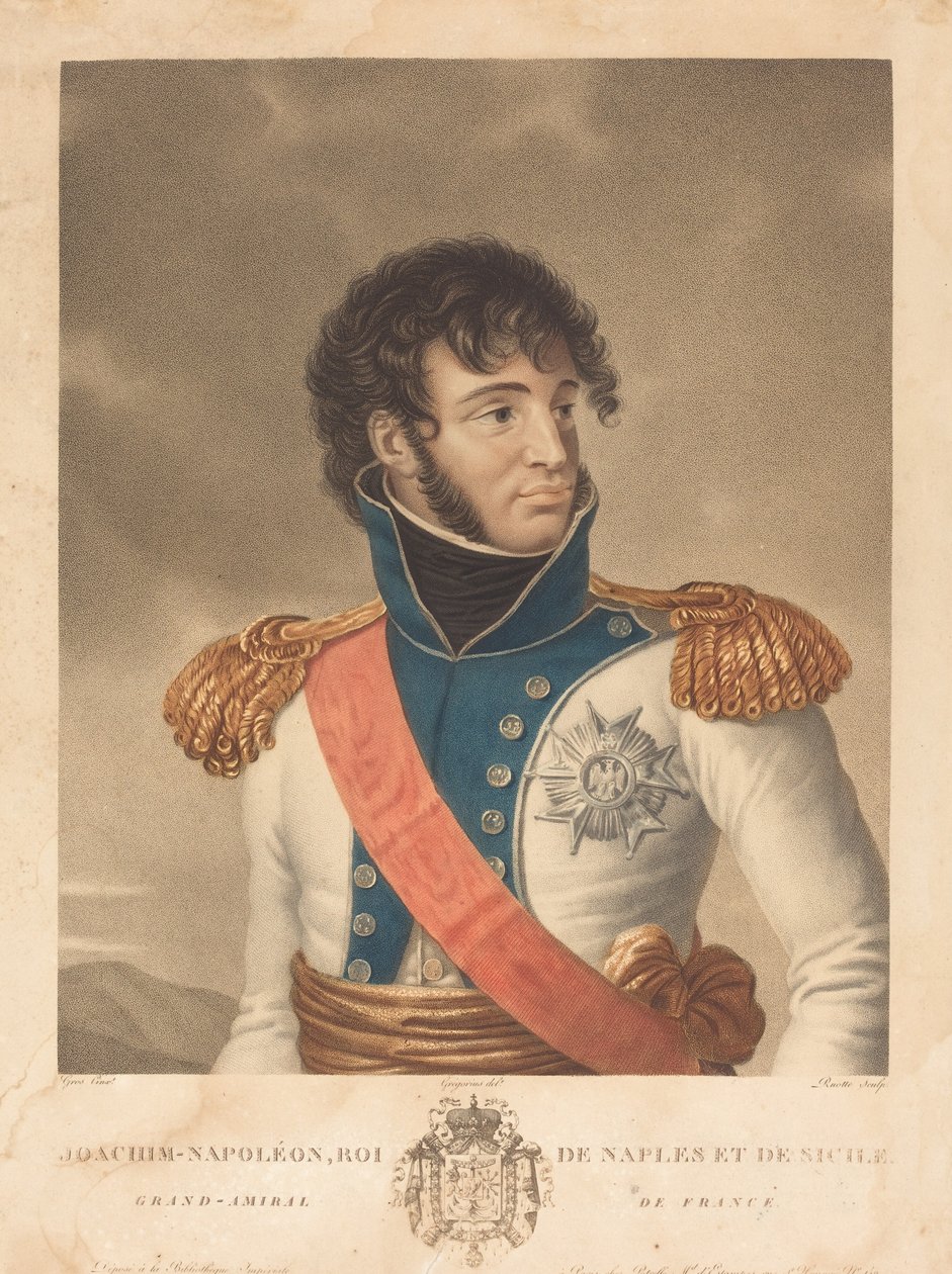 Joachim Murat (Joachim-Napoleon, král Neapole a Sicílie, velkoadmirál Francie) od Louis Charles Ruotte after Albert Jakob Frans Gregorius after Antoine Jean Gros
