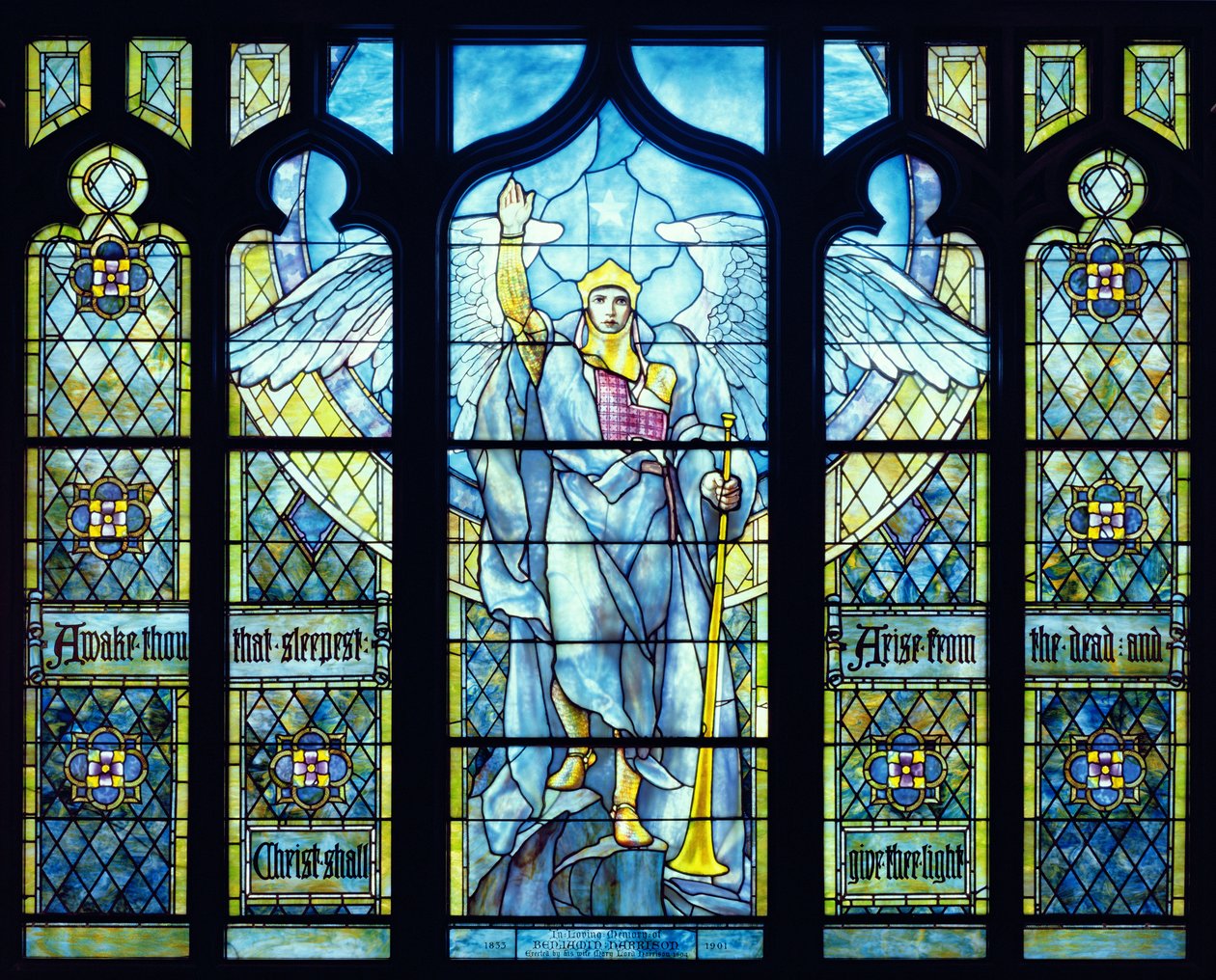 Anděl vzkříšení 1904 (vitráže) od Louis Comfort Tiffany
