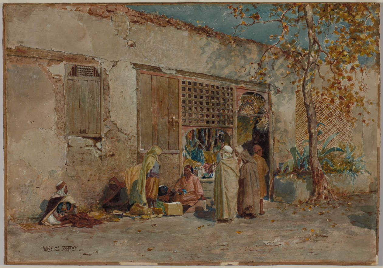 Marocká scéna, c. 1871. od Louis Comfort Tiffany