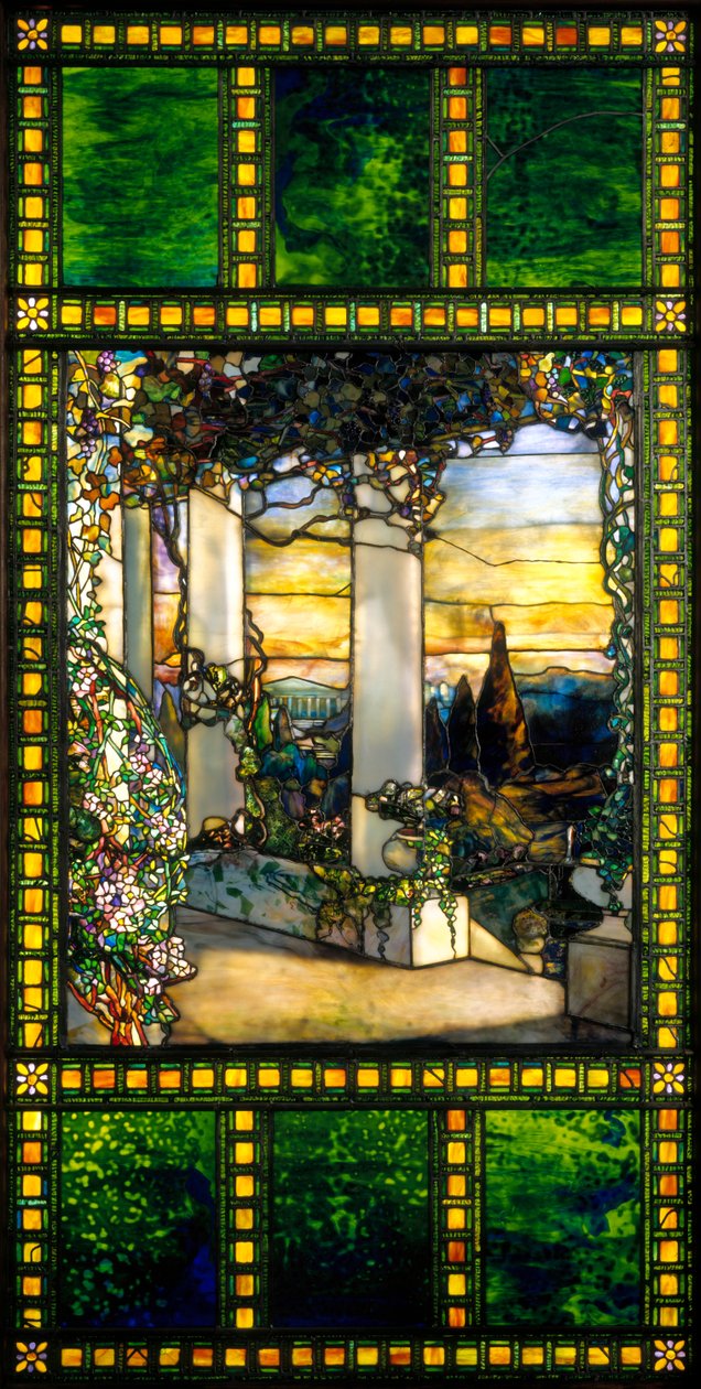 Okno, cca 1900 od Louis Comfort Tiffany