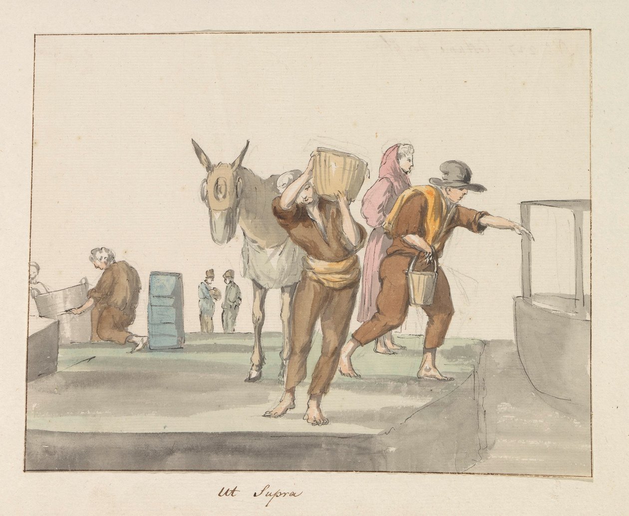 Tradiční kroje ostrova Gozo Kostým de Ghozo (název na objektu) Voyage en Italy a Sicile et à Malte - 1778 (název série) od Louis Ducros
