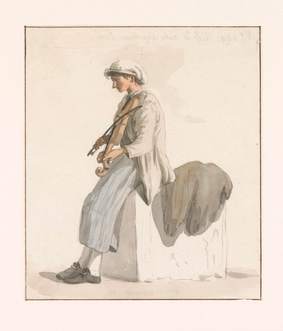 Zoon van kapitein Erie znásilní Syn našeho kapitána Erieho (titul na předmětu) Cesty po Itálii, Sicílii a Maltě - 1778 (název série) od Louis Ducros