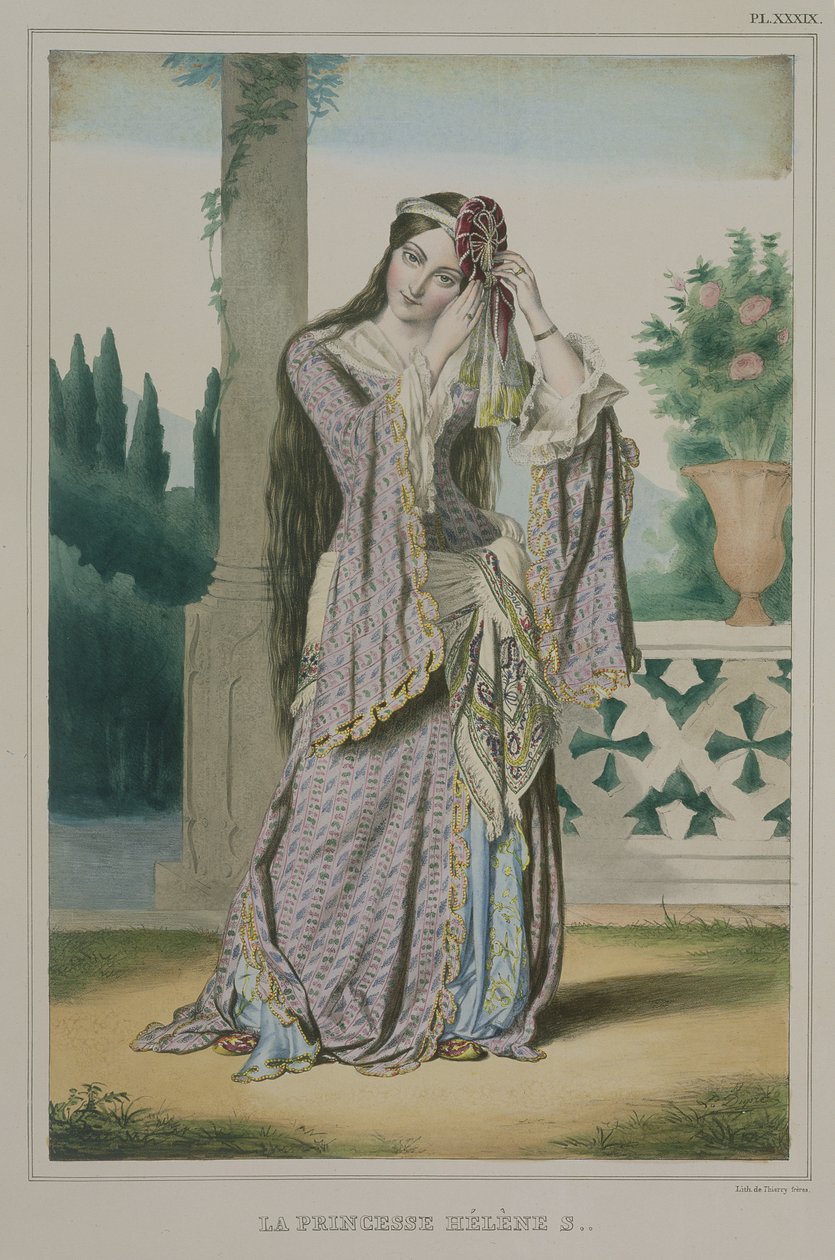 Princezna Helen, vyrytý bratry Thierry, 1825 od Louis Dupré
