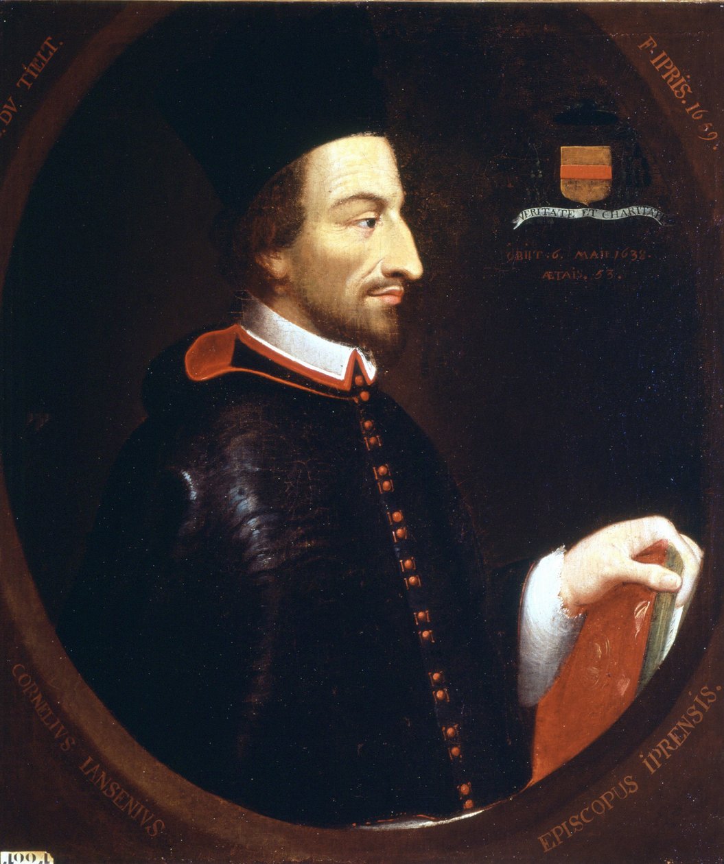 Portrét Jansénia (1585 - 1638) od F. Iprise 1659. od Louis Dutielt