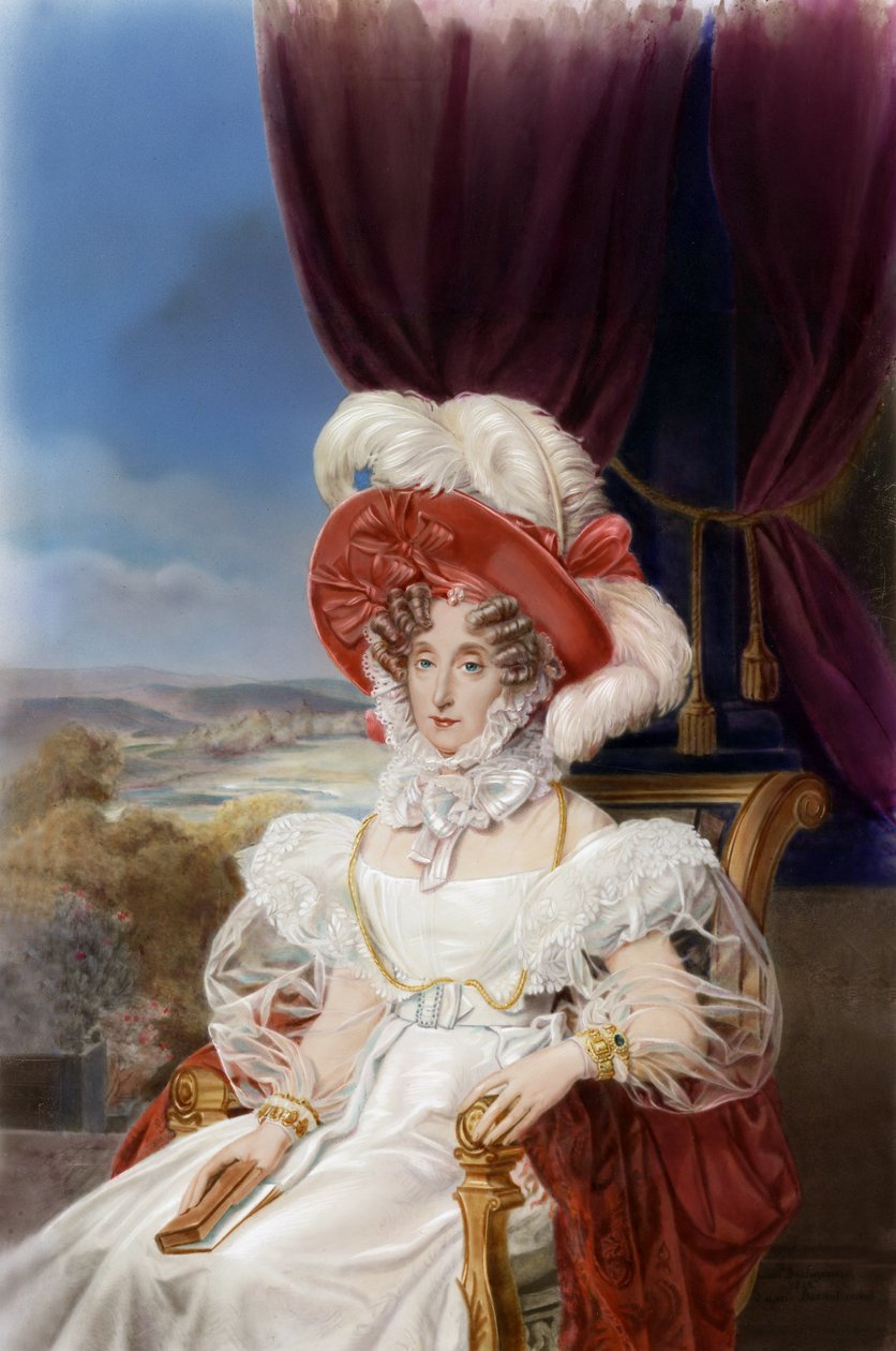 Portrét královny Marie-Amelie, kolem roku 1839 (malba) od Louis Edouard Rioult
