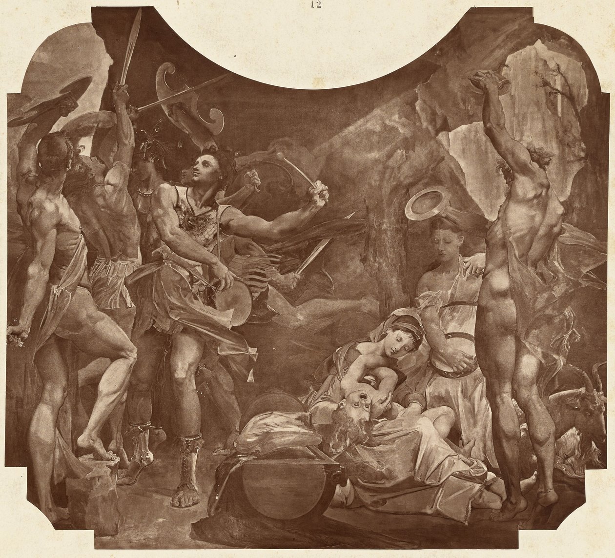 Jupiter a Korybanti od Louis Emile Durandelle