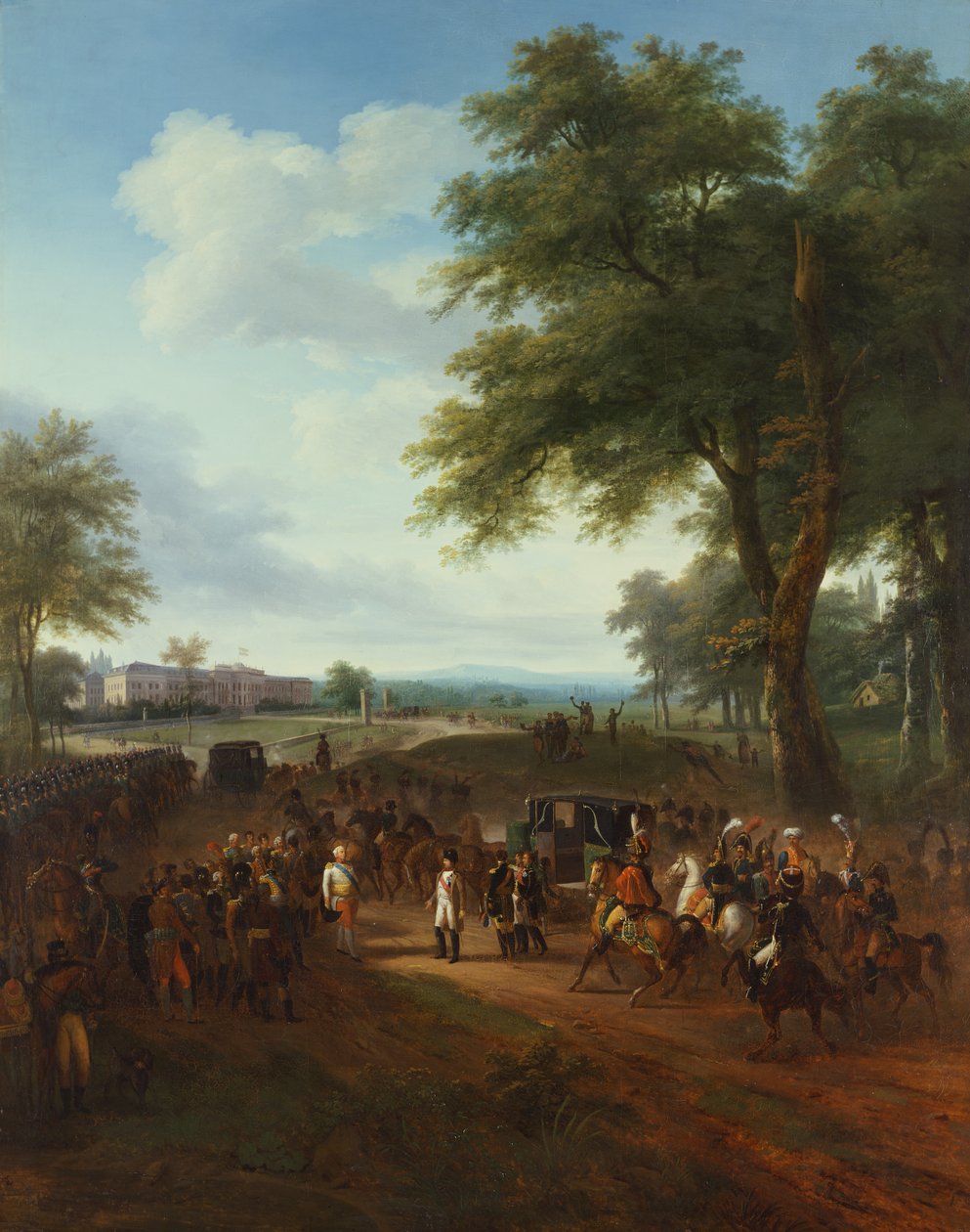 Napoleon přijal Fridrich vévoda z Württemberska, 2. října od Louis Etienne Watelet