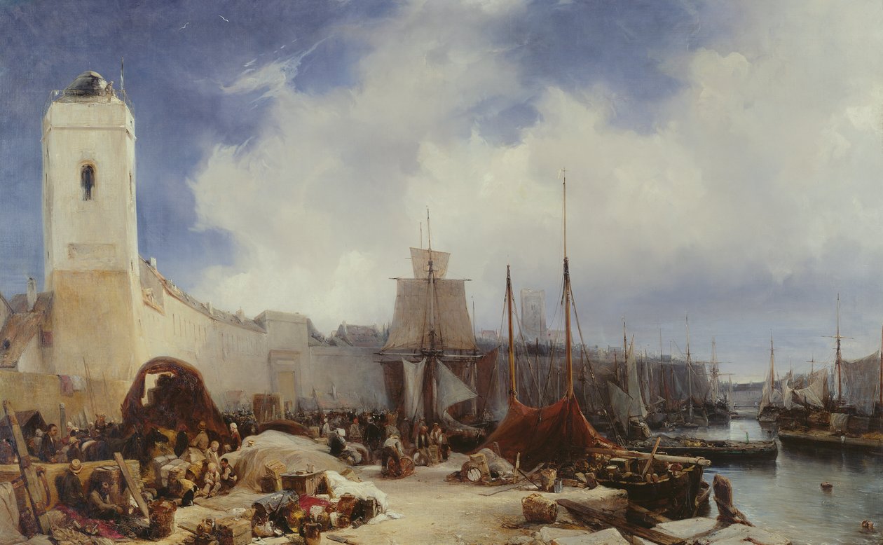 Přístav Dunkerque, 1831 od Eugene Isabey