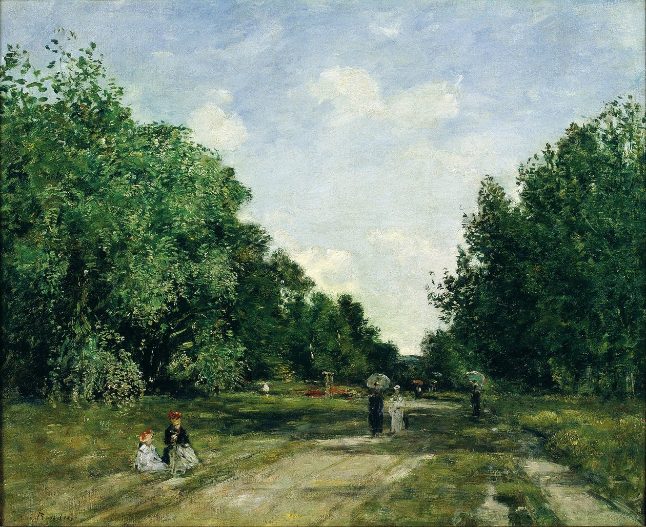 Parc Cordier v Trouville od Eugene Louis Boudin