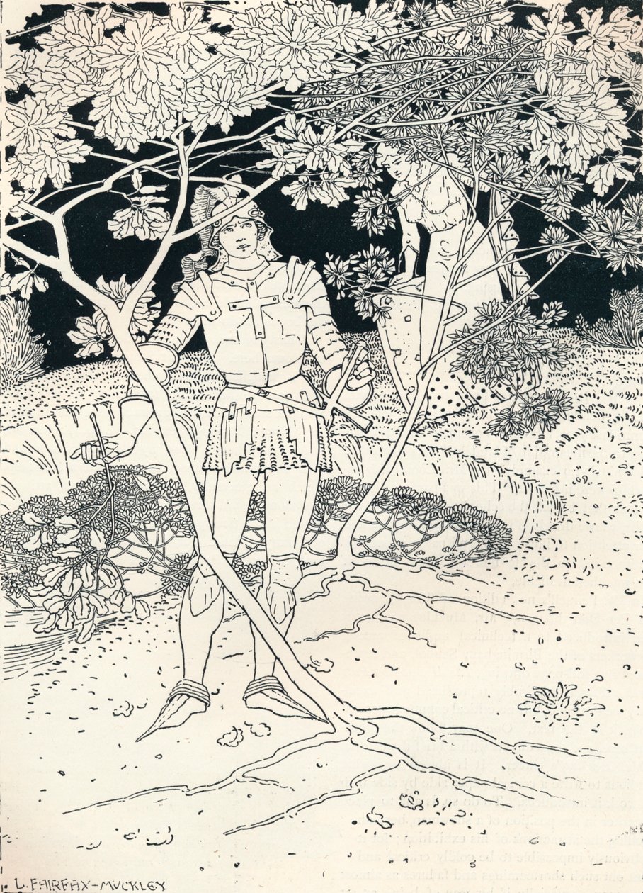 Ilustrace pro Spensers Faerie Queene. zpěv II. Verš 30, c1895 od Louis Fairfax Muckley