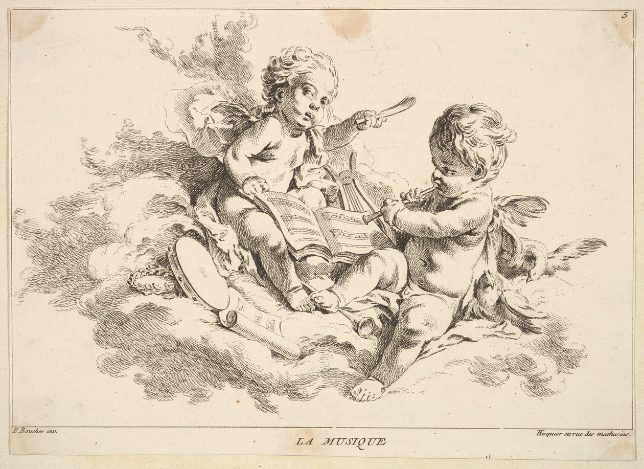 Hudba. od Louis Felix de la Rue