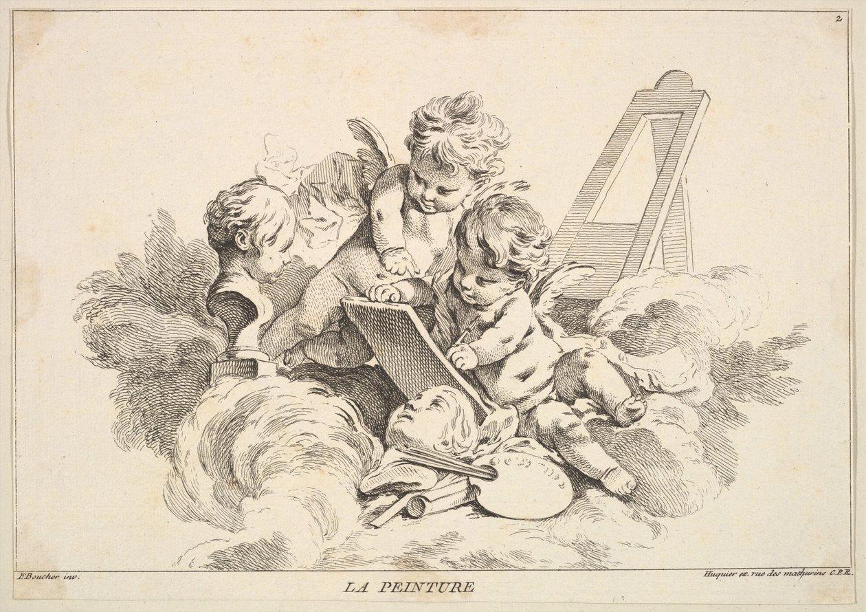 Malování. od Louis Felix de la Rue
