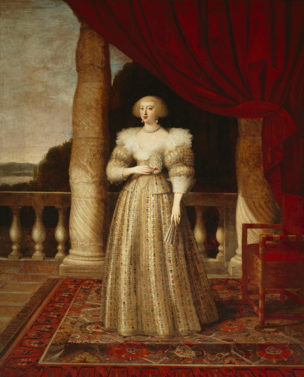 Anna Rakouská (olej na plátně) od Louis Ferdinand (c.1612 89) Elle