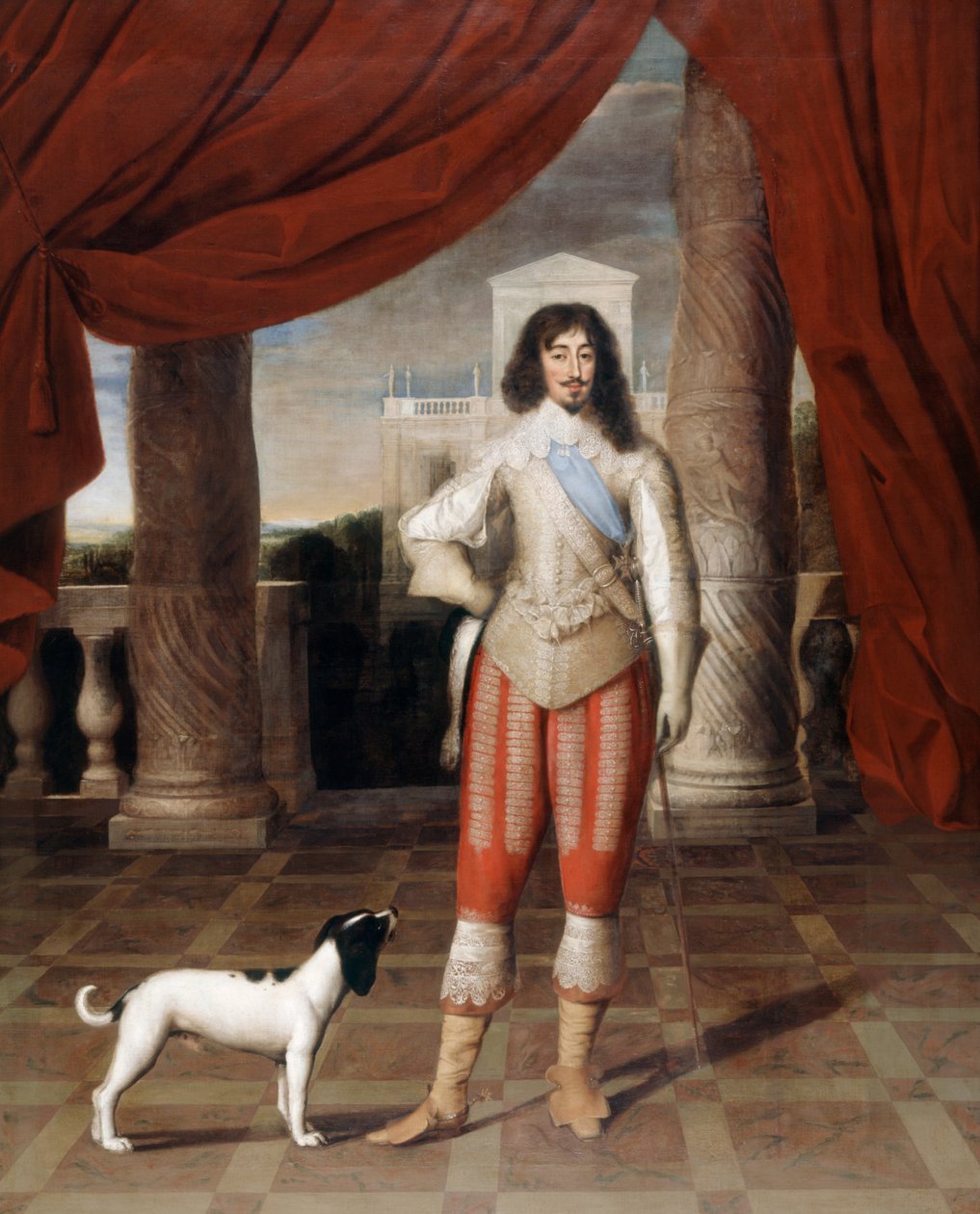Ranskalainen Louis XIII (öljy paneelissa) od Louis Ferdinand (c.1612 89) Elle