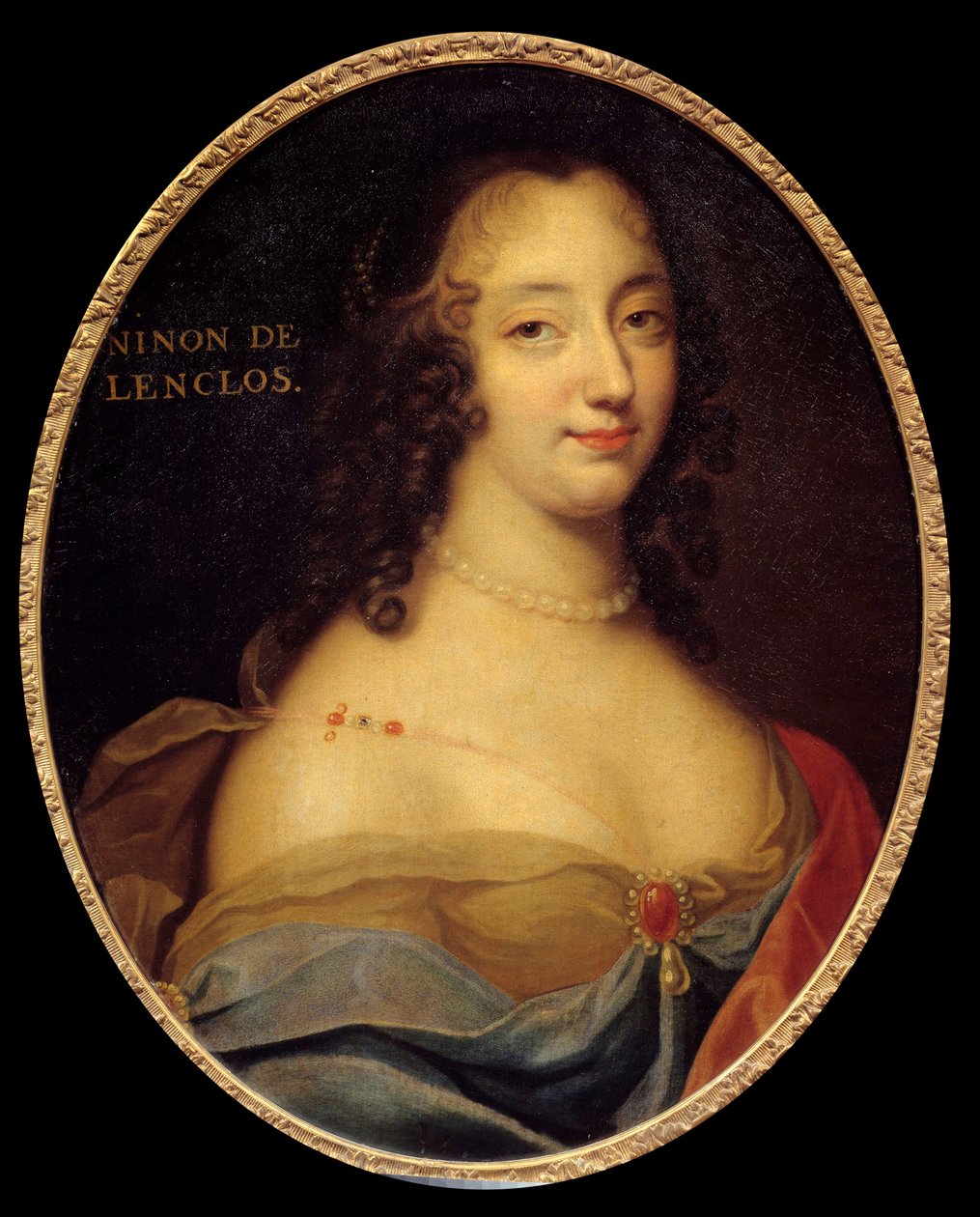 Portrét francouzské spisovatelky Anne Ninon “” de l