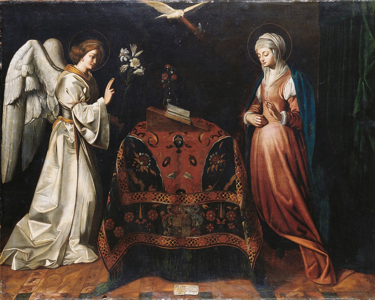 Zvěstování, kolem 1612 od Louis Finsonius or Finson