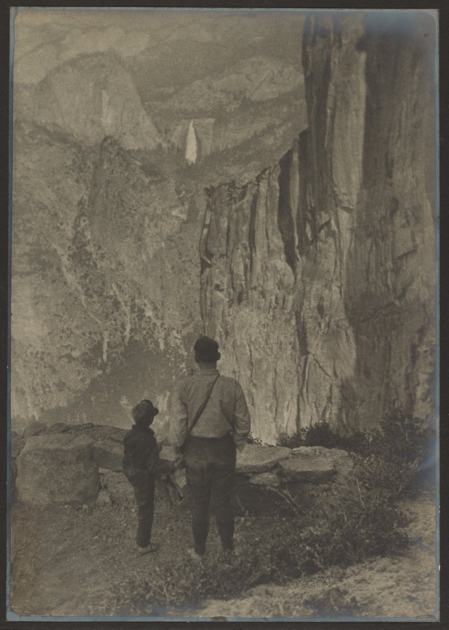 Nevadské vodopády z Ledge Trail, Yosemity od Louis Fleckenstein