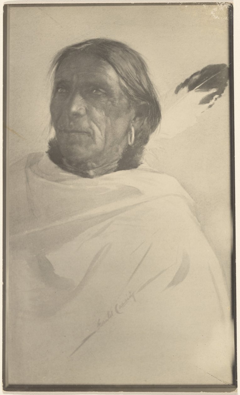 [Fotografie obrazu indiána (podepsán Gerald Cassidy)] od Louis Fleckenstein