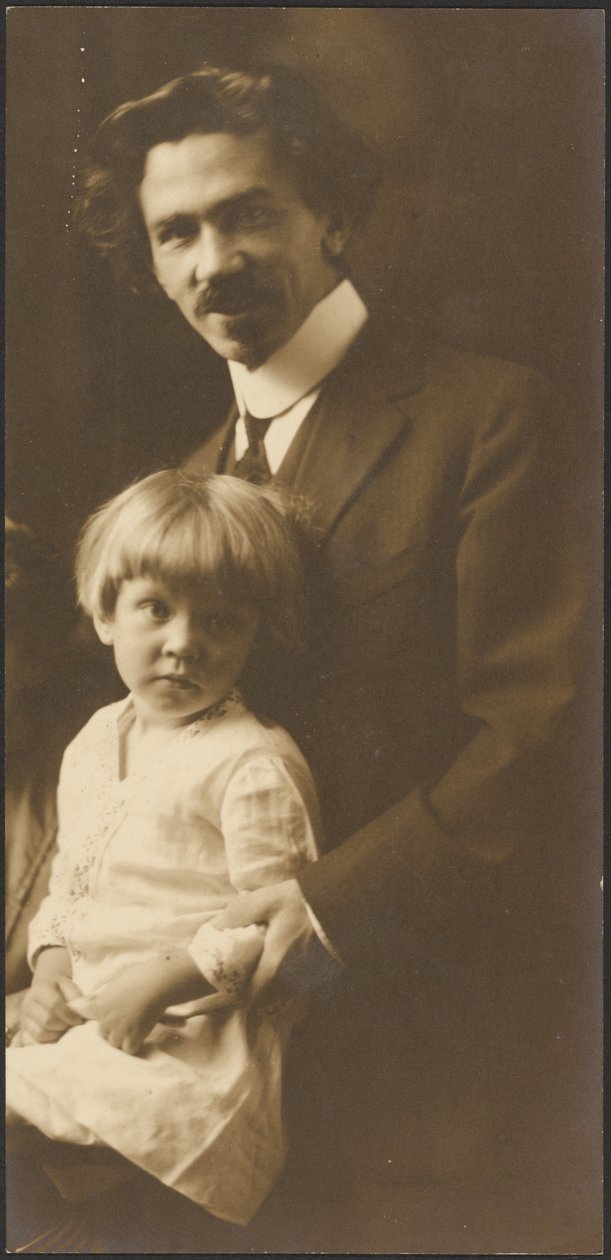 [Portrét muže a dítěte] od Louis Fleckenstein