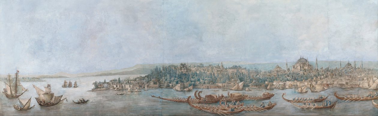 Panorama Sarayburnu, konec 18. století. od Louis Francois Cassas