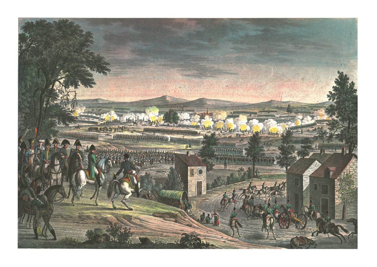 Bitva u Lutzen, 2. května 1813, c1850 od Louis Francois Couche