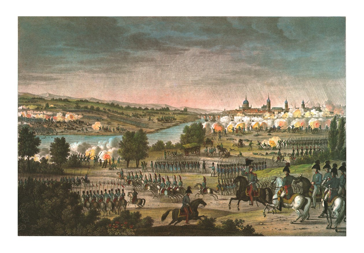 Bitva u Drážďan, 26. srpna 1813, c1850 od Louis Francois Couche