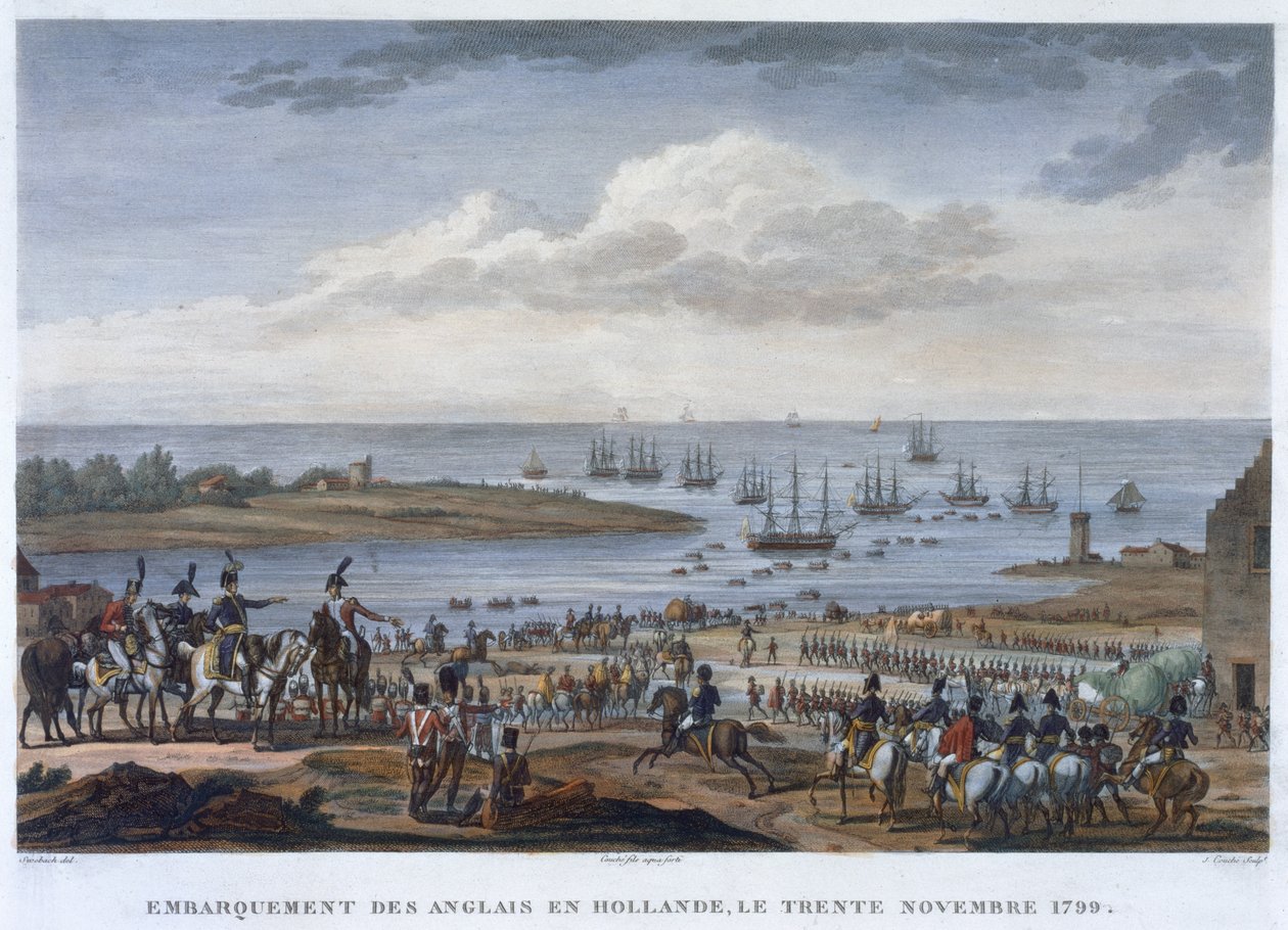 „Nalodění Angličanů v Holandsku, 30. listopadu 1799“ od Louis Francois Couche