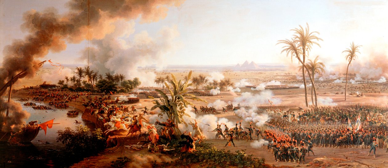 Bitva u pyramid, Egypt, 21. července 1798 od Louis Francois Lejeune