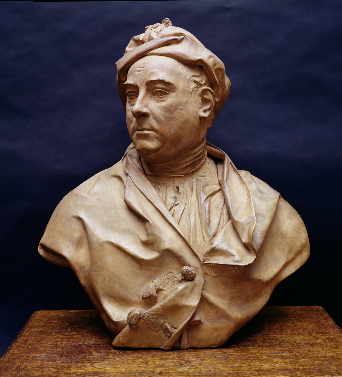 Portrétní busta George Fredericka Händela (1685-1759) (terakota) od Louis Francois Roubillac