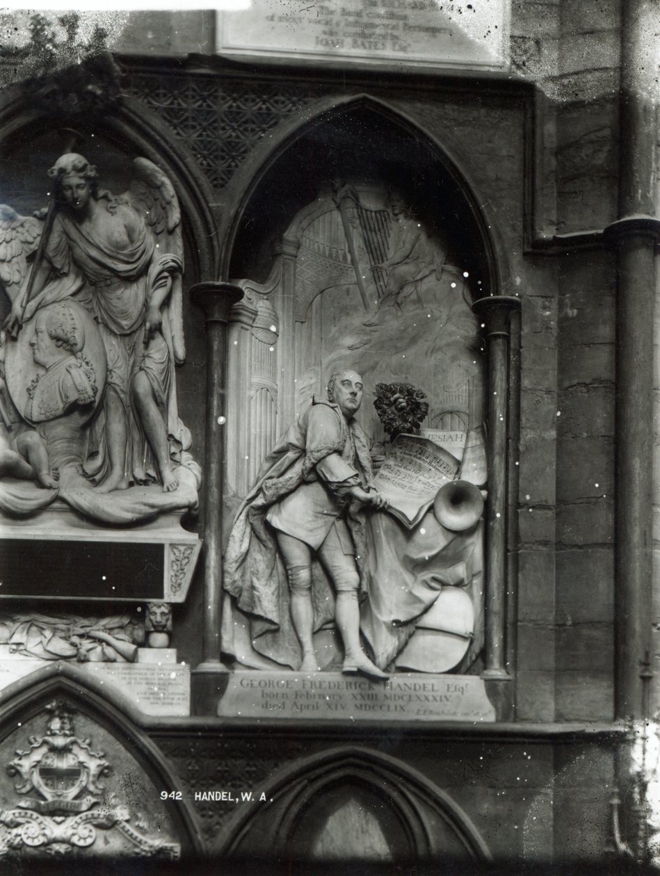 Händelův pomník, 1762 od Louis Francois Roubilliac
