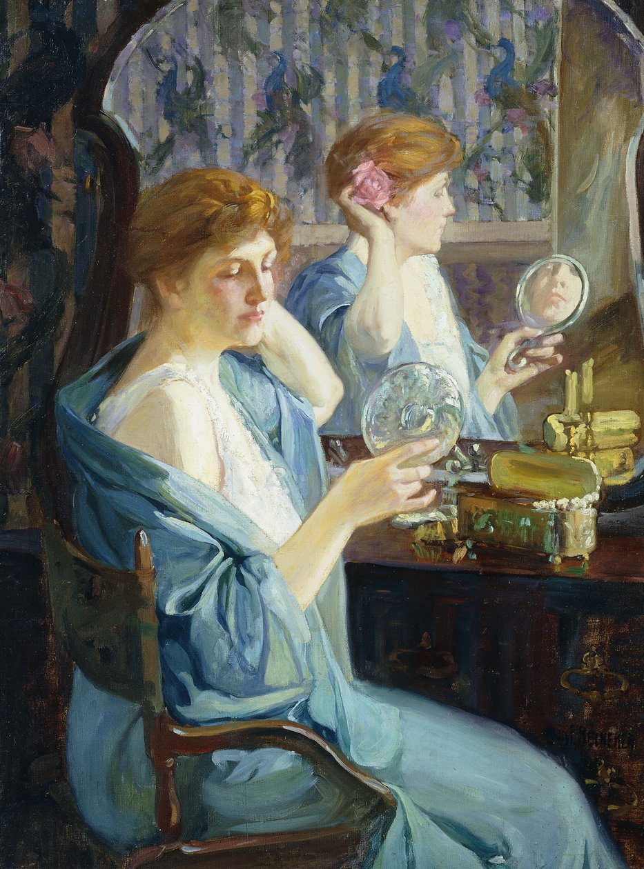 Maude V Zeleném od Louis Frederick Berneker