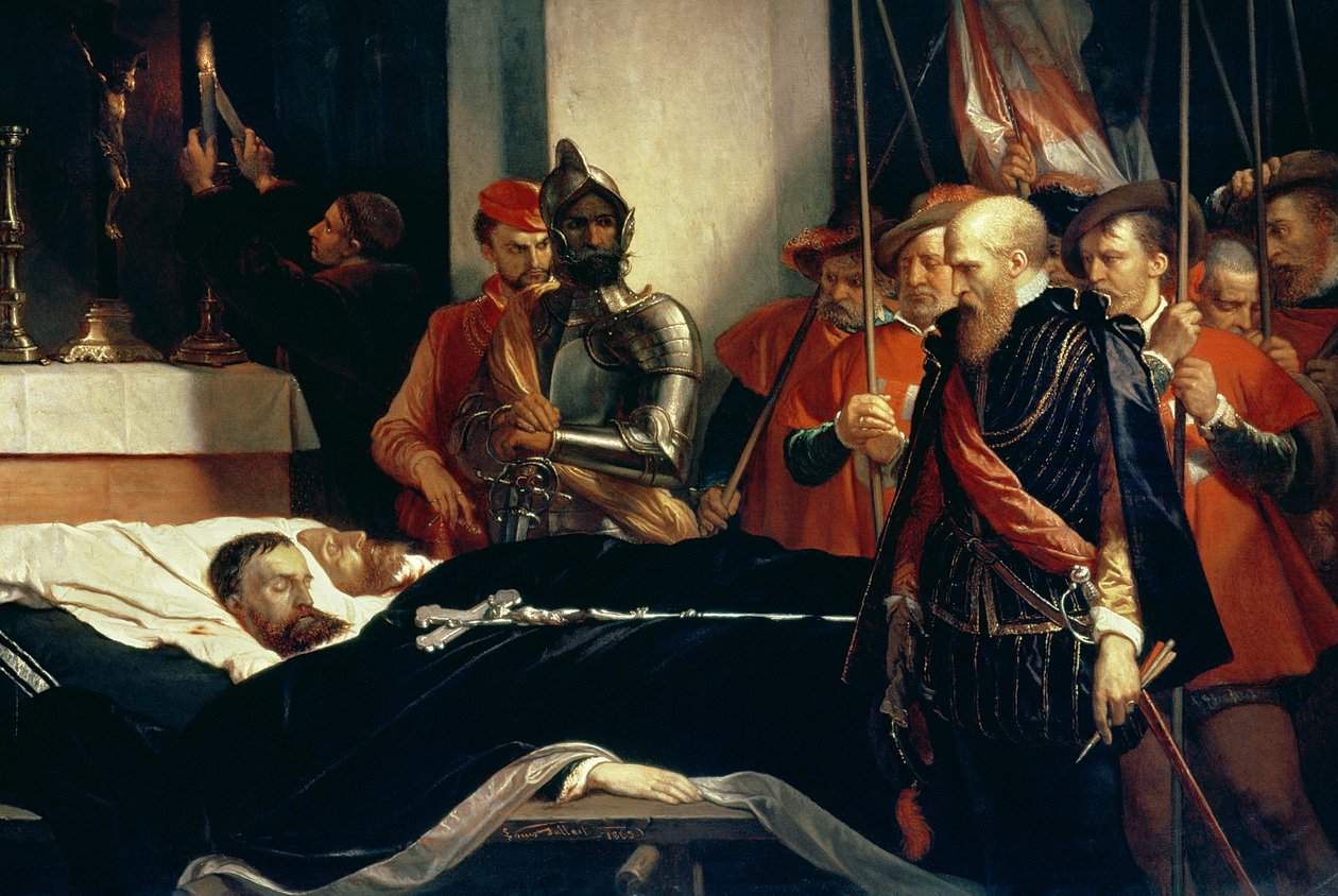 Poslední úcta k ostatkům hrabat Egmonta a Hoorna od Louis Gallait