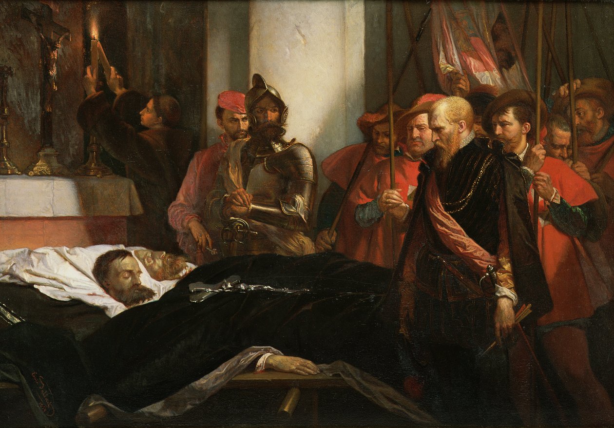 Poslední vyznamenání hrabat Egmontovi a Hoornovi od Louis Gallait