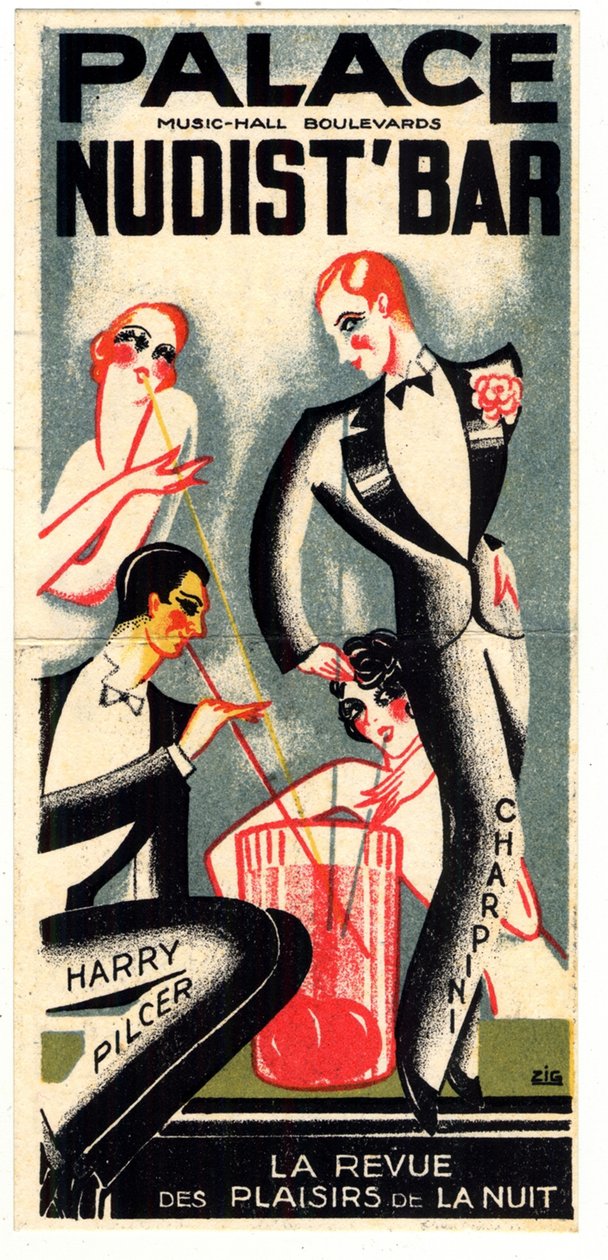 Nudistický bar Palace od Louis Gaudin Zig