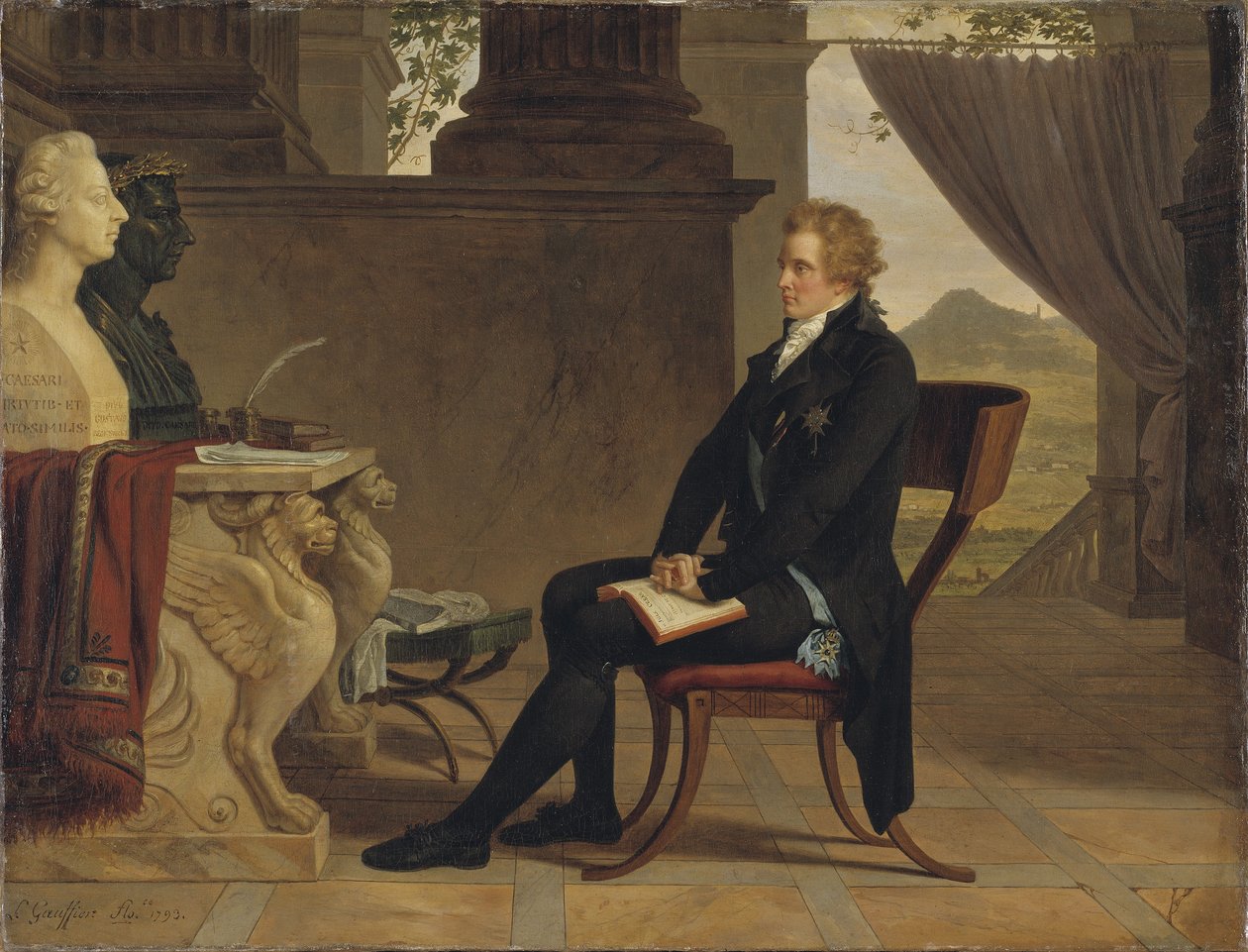 Hrabě Gustav Mauritz Armfelt ve Florencii, 1793 od Louis Gauffier