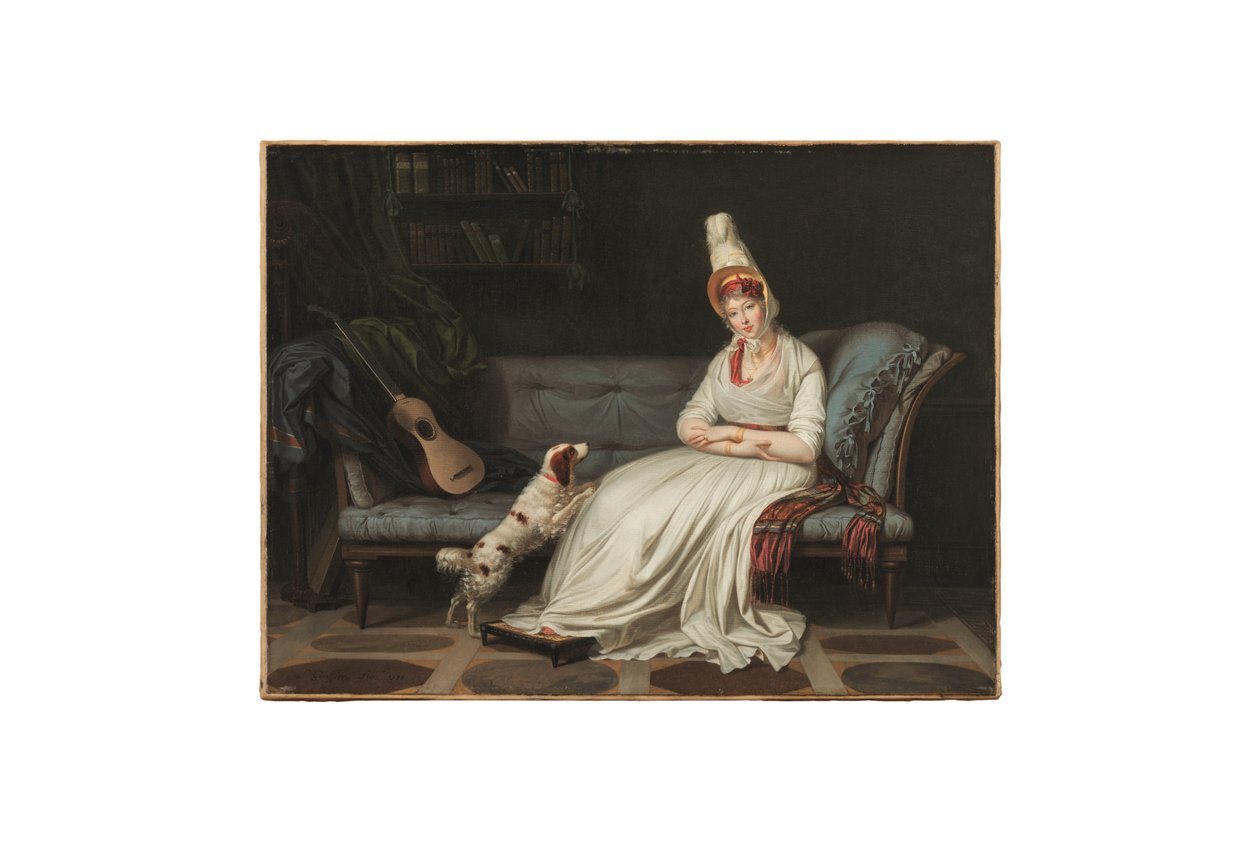 Portrét Elizabeth, Lady Webster, později Lady Holland (1771-1845), kolem roku 1795 (olej na plátně) od Louis Gauffier