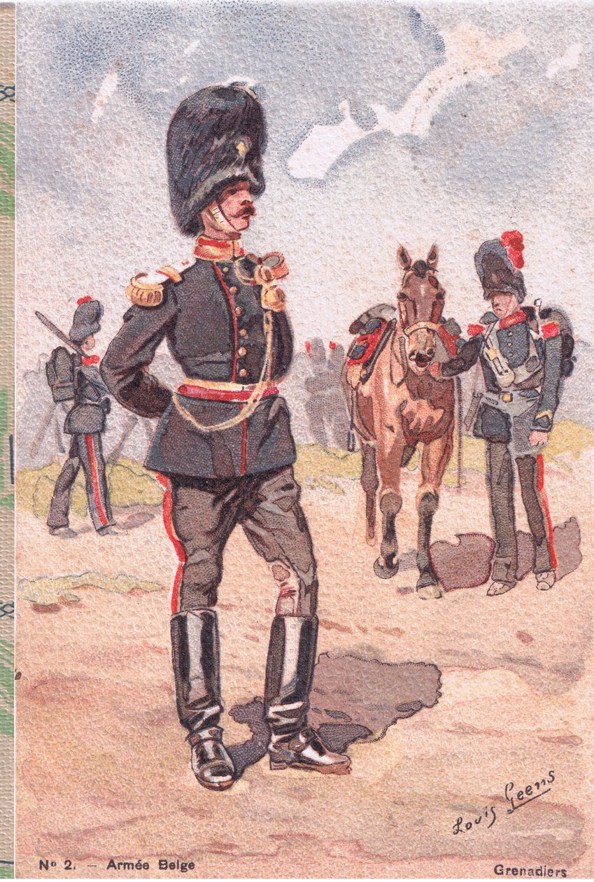Granátníci, Pohlednice, 20. léta 20. století od Louis Geens