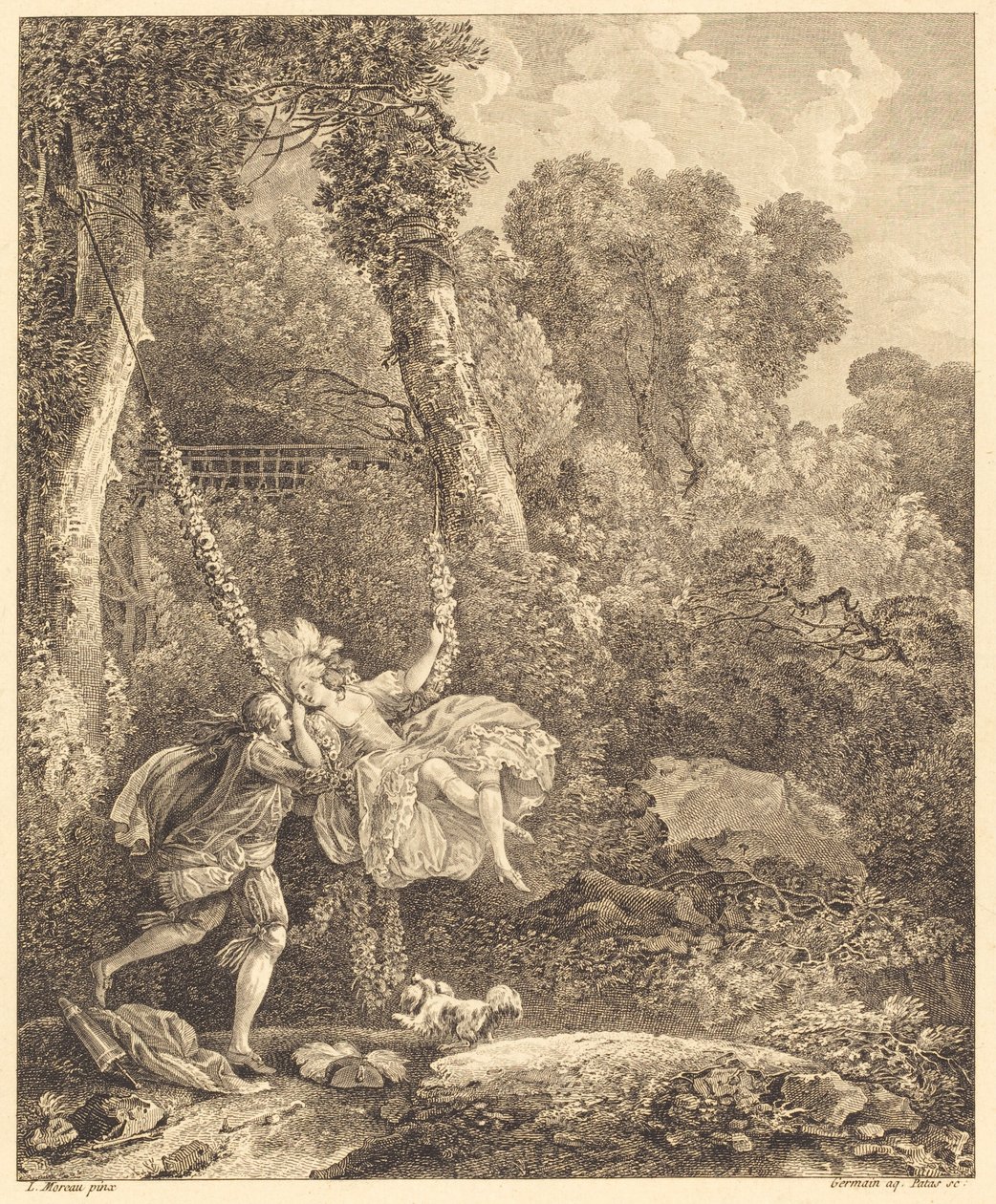 Hrozí nám tam více než jedno nebezpečí od Louis Germain and Charles Emmanuel Patas after Louis Gabriel Moreau