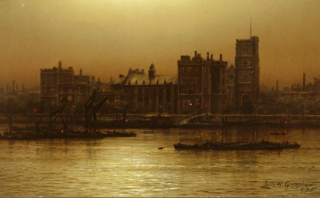 Lambeth Palace, Londýn od Louis Grimshaw