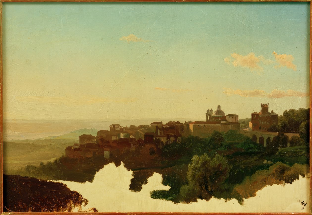 Pohled L.Gurlitta na Aricciu od Louis Gurlitt