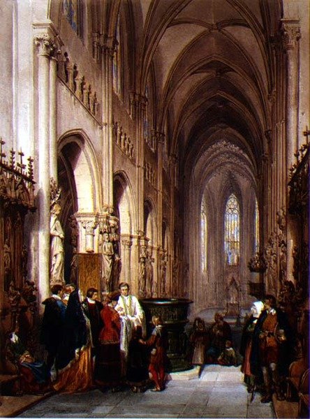 Křest od Louis Haghe