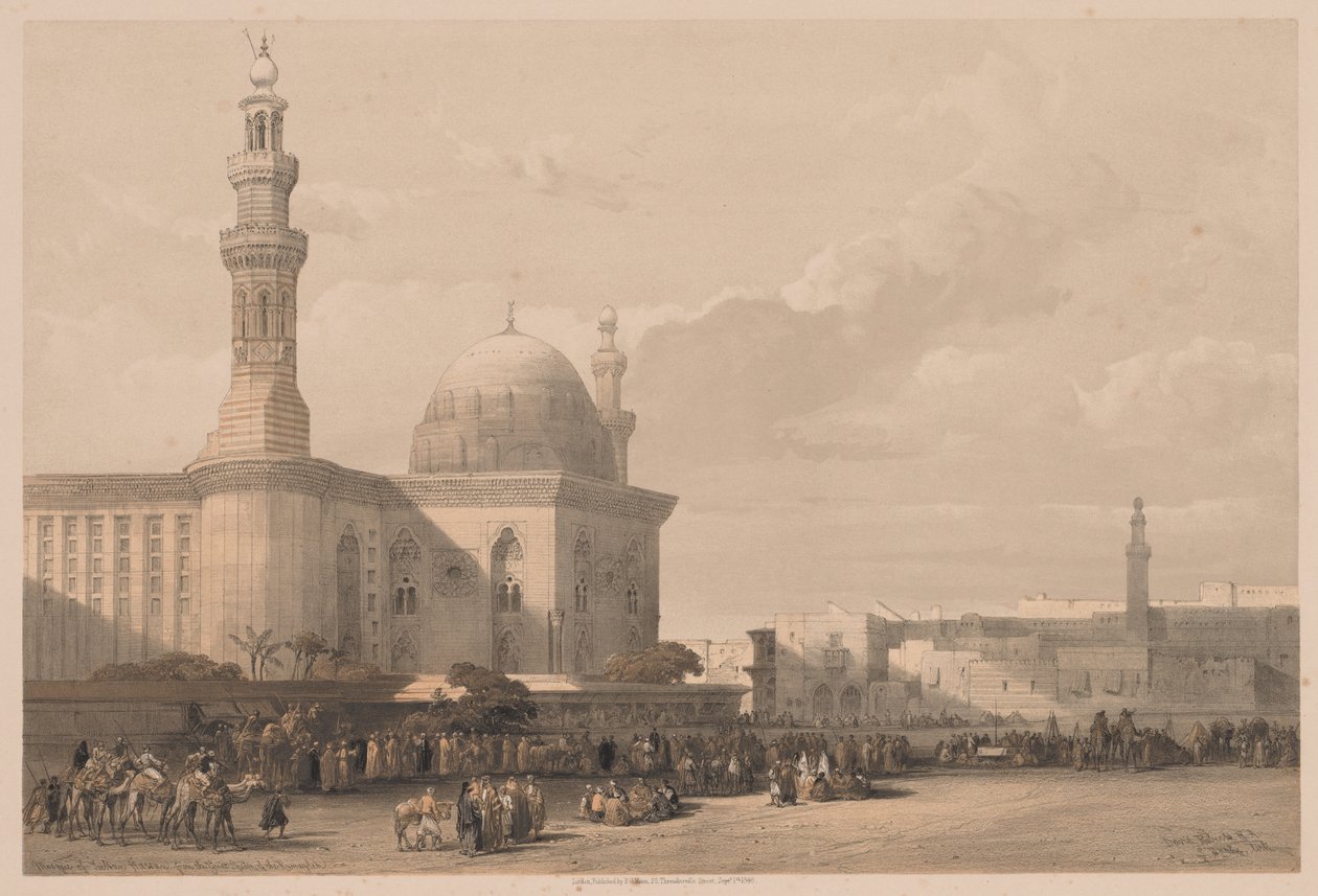 Egypt a Núbie: Svazek III - č. 38, Mešita sultána Hassana z Velkého náměstí..., 1838. od Louis Haghe