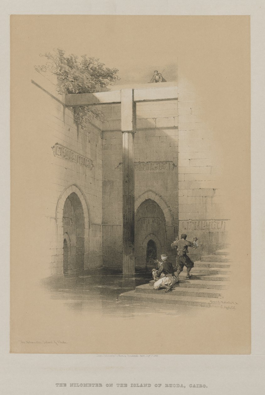 Egypt a Núbie, svazek III: Nilometr. Ostrov Rhoda od Louis Haghe