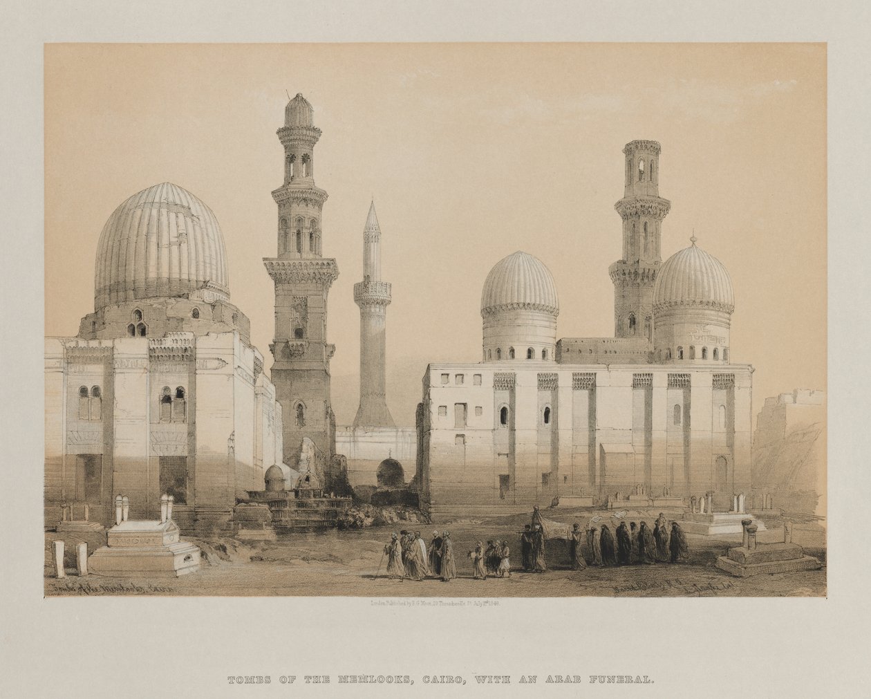 Egypt a Núbie, Volume III: Tomb of the Memlooks, Káhira od Louis Haghe