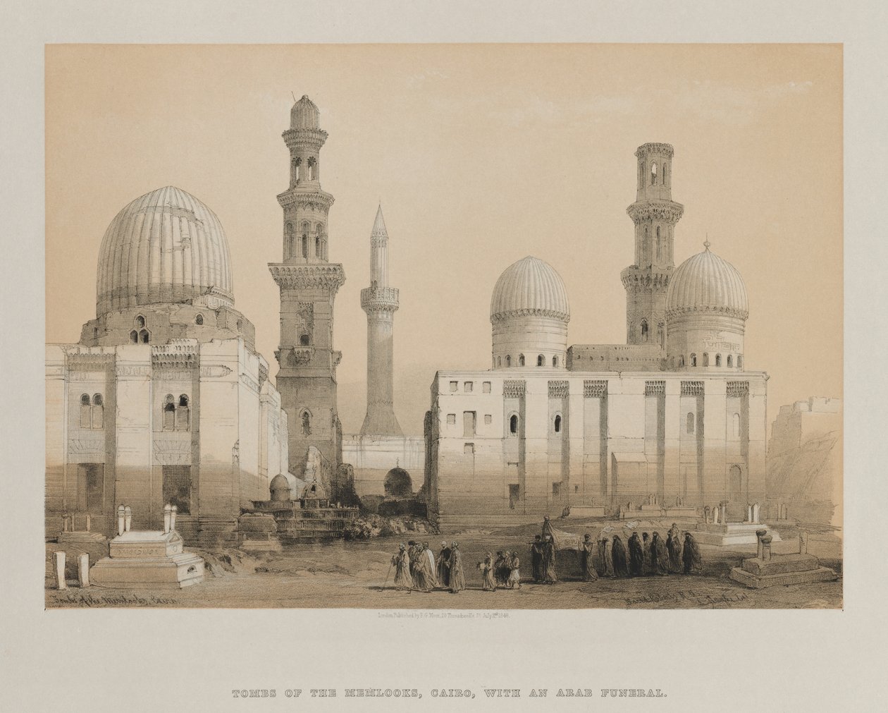 Egypt a Núbie, svazek III: Tomb of the Memlooks, Káhira, 1849. od Louis Haghe